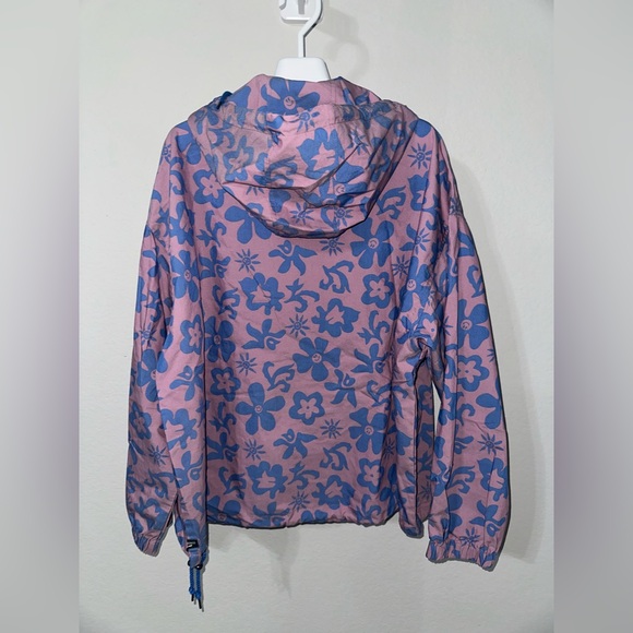 Toad & Co Oversized Pink/Purple and Blue Patterned Anorak Unisex Jacket Medium - Picture 4 of 9